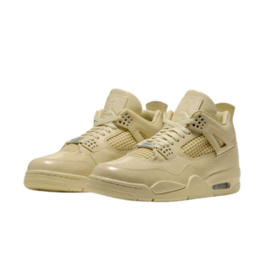 J Balvin x Air Jordan 4 Retro Lemonade IW2872-700 pair front view