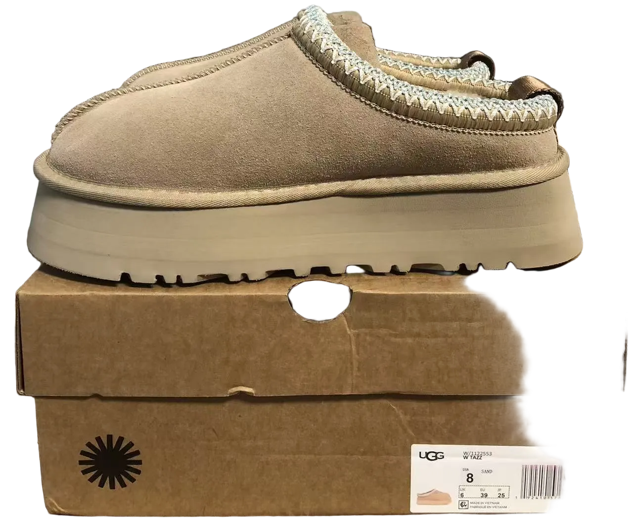 UGG Tasman Slipper — Sand | S-0011–S-0015