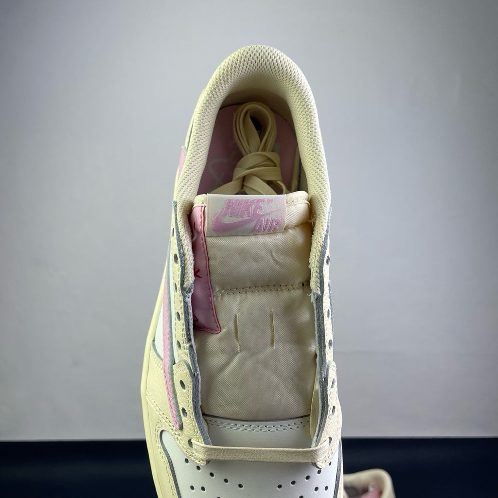 Travis Scott Air Jordan 1 Low Shy Pink IQ7604-100 Women's Sneakers