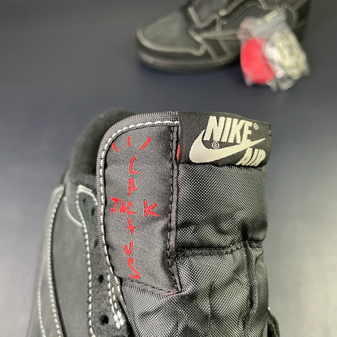Travis Scott Air Jordan 1 Low OG Black Phantom Men's Sneakers