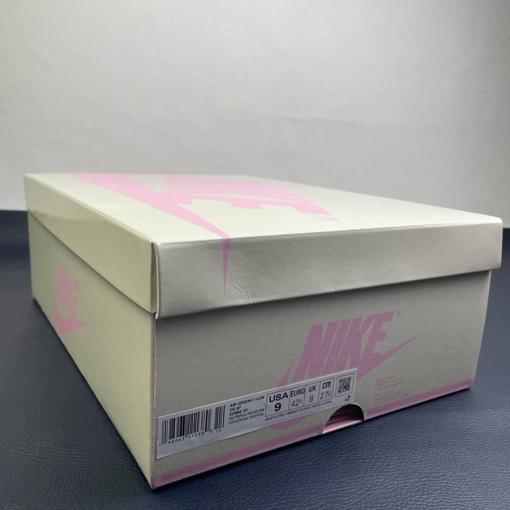 Travis Scott Air Jordan 1 Low Sail Tropical Pink IQ7604-101 Women's Sneakers