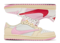 🎟️🎟️ RAFFLE ENTRY – BOTH Travis Scott AJ1 Low Pairs (Shy Pink + Sail Tropical Pink)