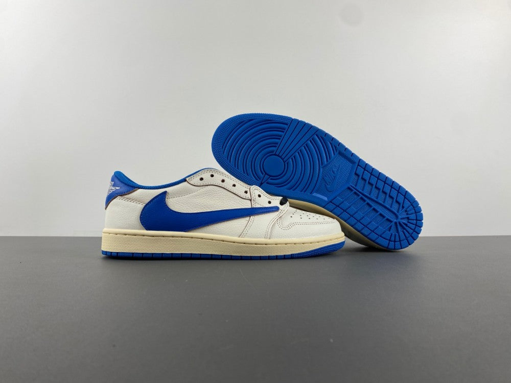 Jordan 1 Retro Low OG SP Fragment x Travis Scott Sail Military Blue DM7866-104