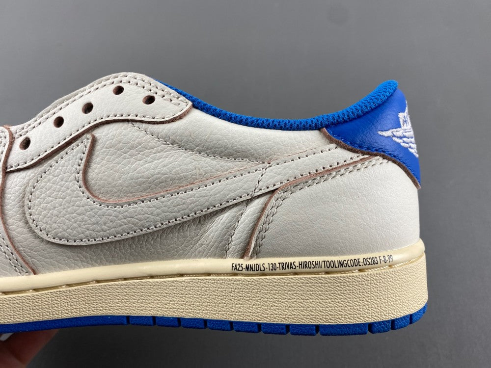 Jordan 1 Retro Low OG SP Fragment x Travis Scott Sail Military Blue DM7866-104