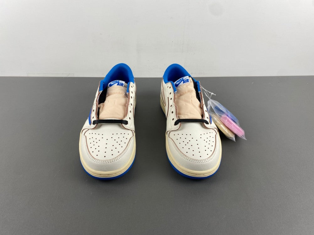 Jordan 1 Retro Low OG SP Fragment x Travis Scott Sail Military Blue DM7866-104