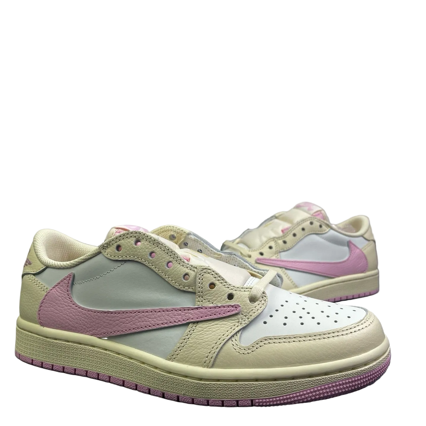 Travis Scott Air Jordan 1 Low Shy Pink IQ7604-100 Women's Sneakers