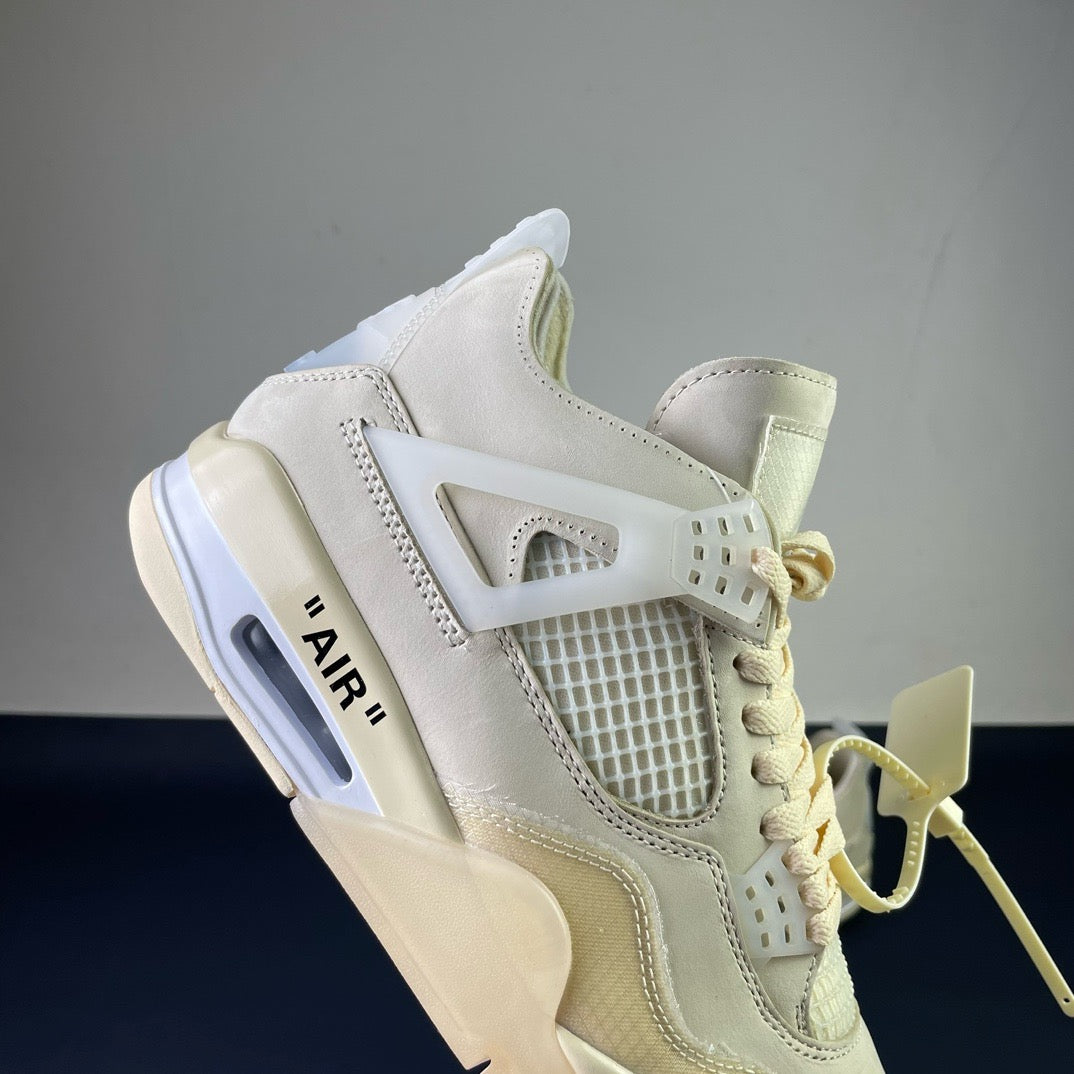 OFF-WHITE x Air Jordan 4 Retro "White Sail"