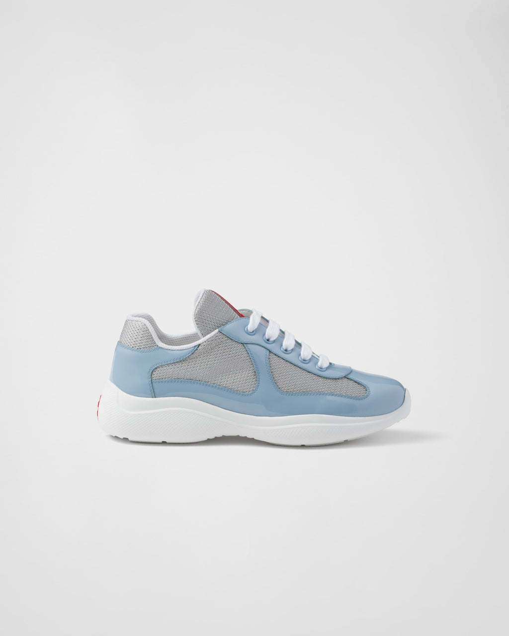 Prada America's Cup Biker Fabric Sneakers Light Blue — view 2