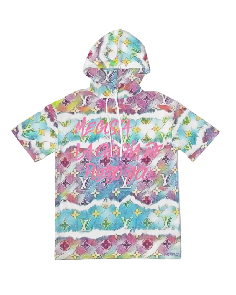 puñeta Men's All-Over Print Premium Heavyweight Short Sleeve Hoodie