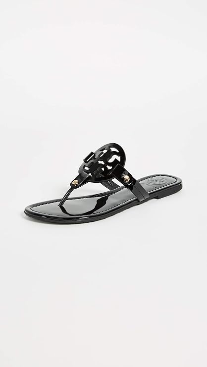 Tory Burch Women's Miller Patent Sandal - Perfect Black