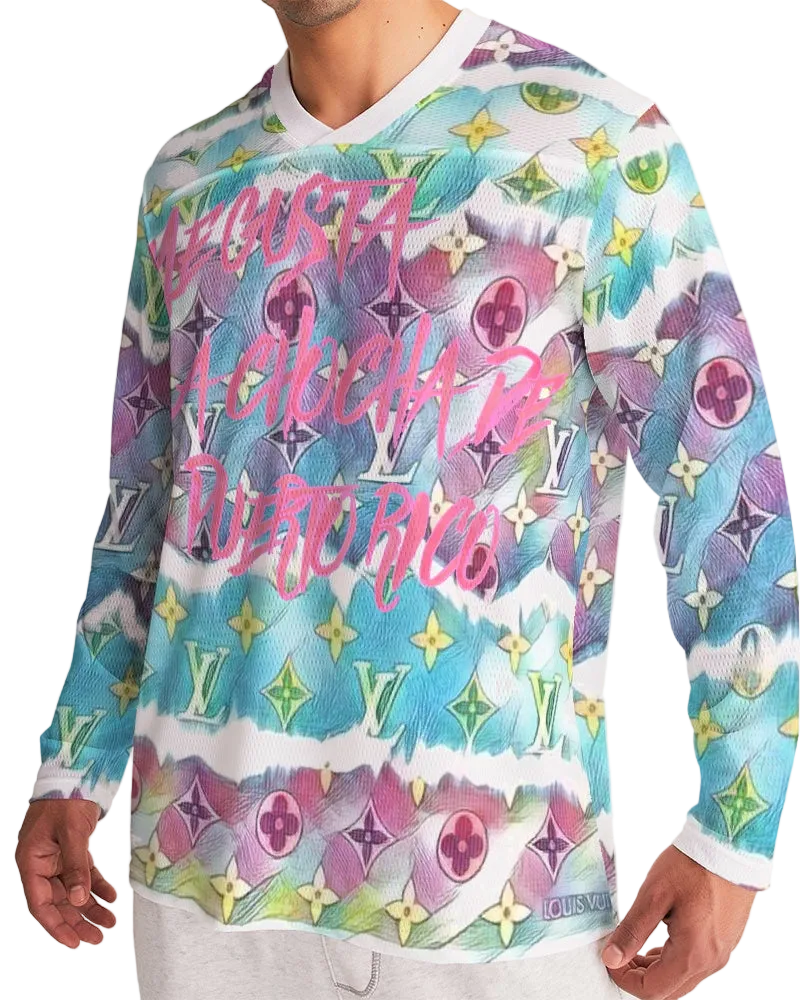 puñeta Men's All-Over Print Long Sleeve Sports Jersey