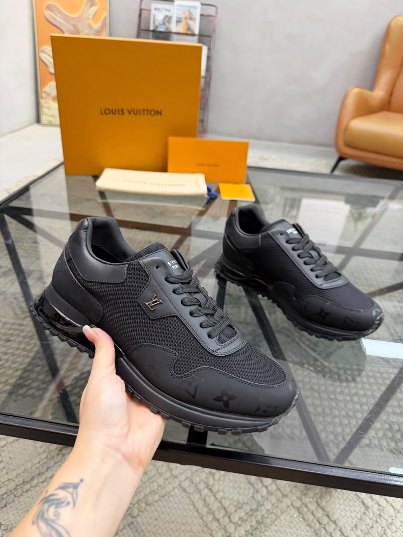 Louis Vuitton Run Away Sneaker – Black Monogram