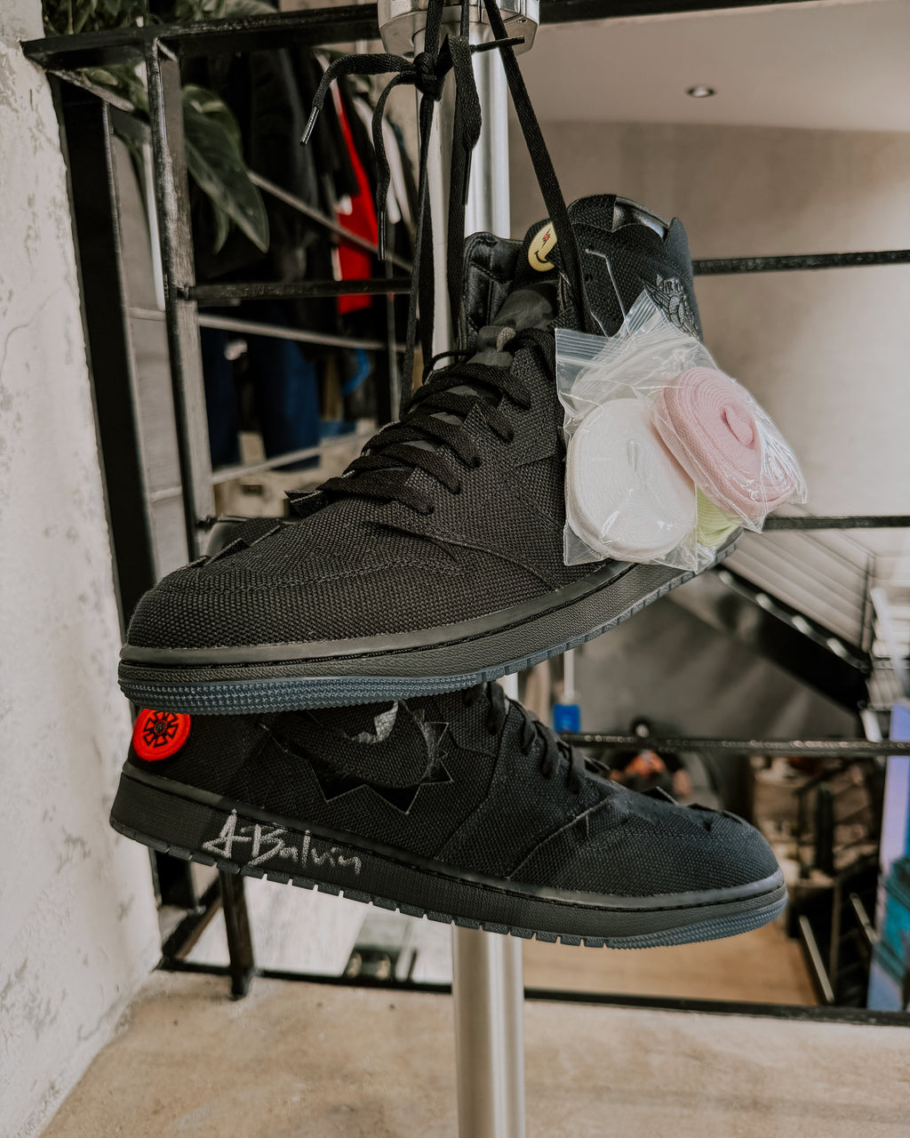 J Balvin x Air Jordan 1 High OG "Omerta" Triple Black
