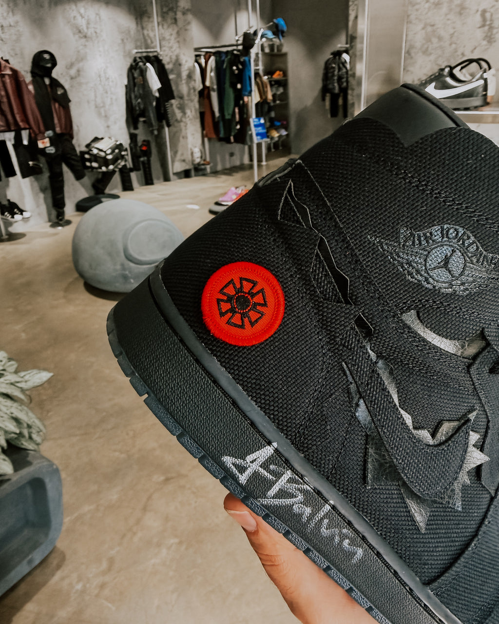 J Balvin x Air Jordan 1 High OG "Omerta" Triple Black
