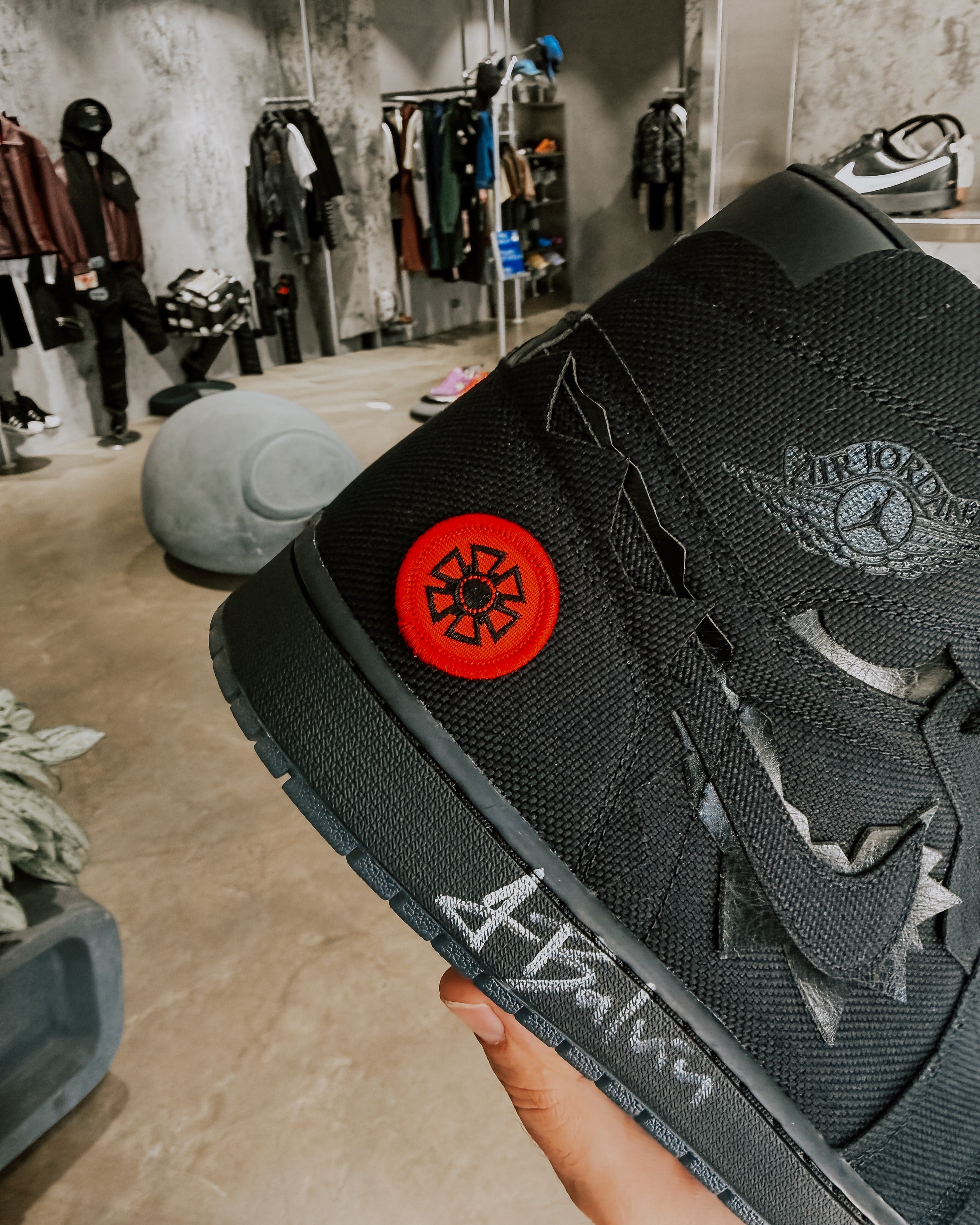 J Balvin x Air Jordan 1 High OG "Omerta" Triple Black