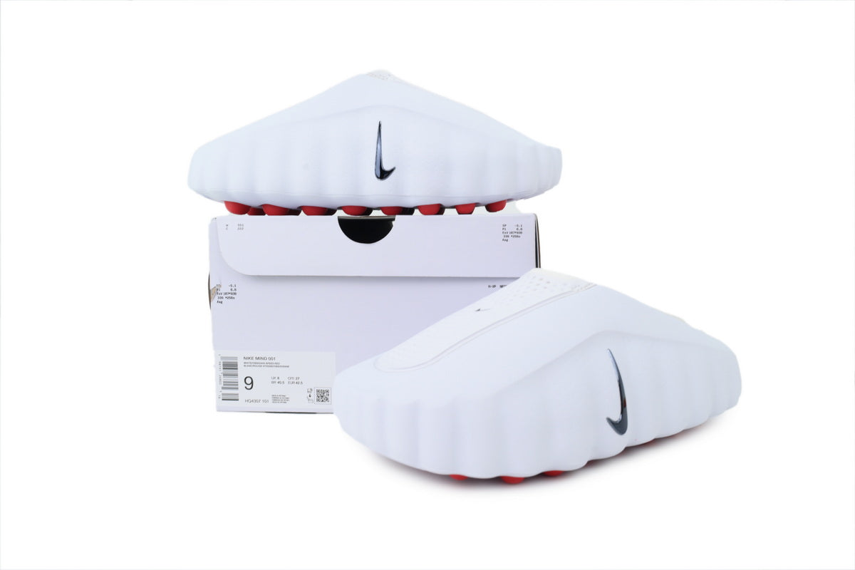 Nike Mind 001 Slide White Speed Red