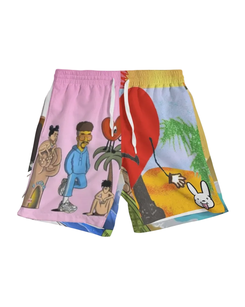 FATTO BANI Men's All-Over Print Swim Trunk