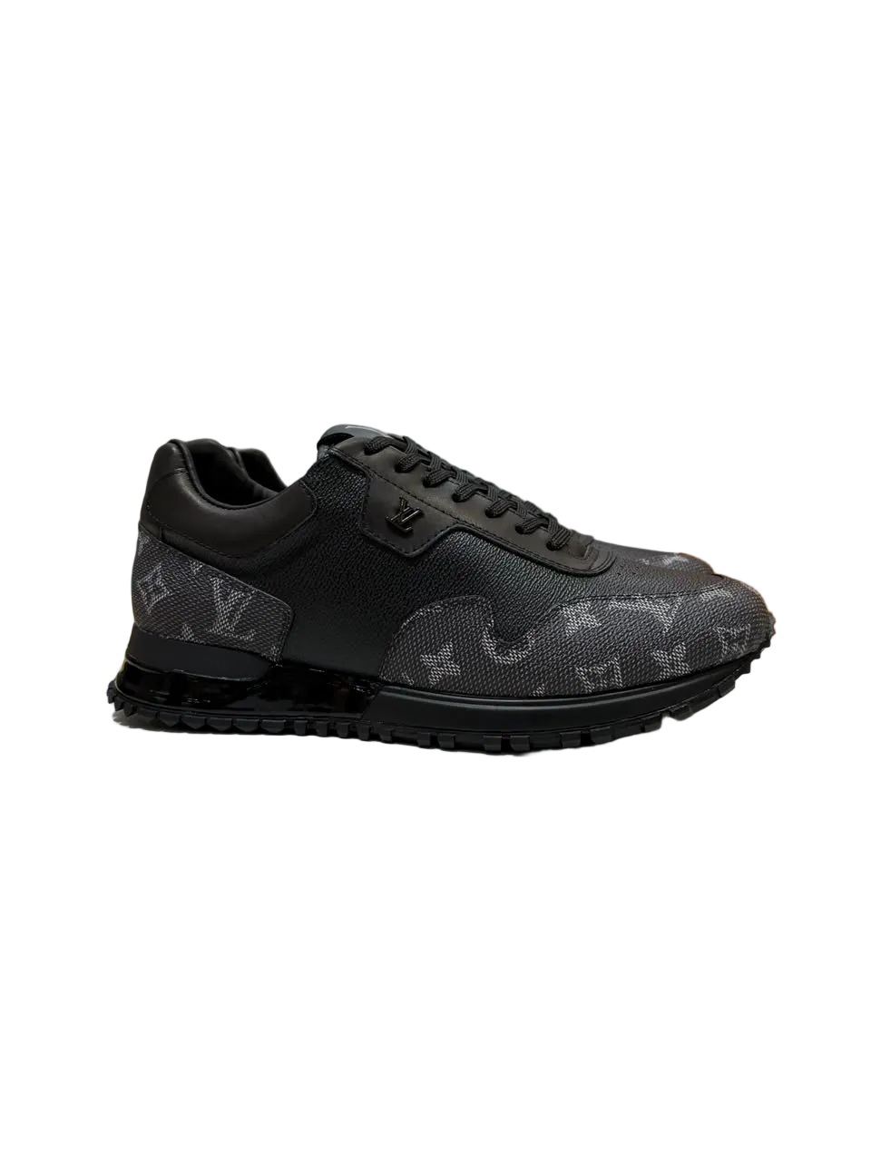 Louis Vuitton Run Away Sneaker – Black Monogram Grained Leather