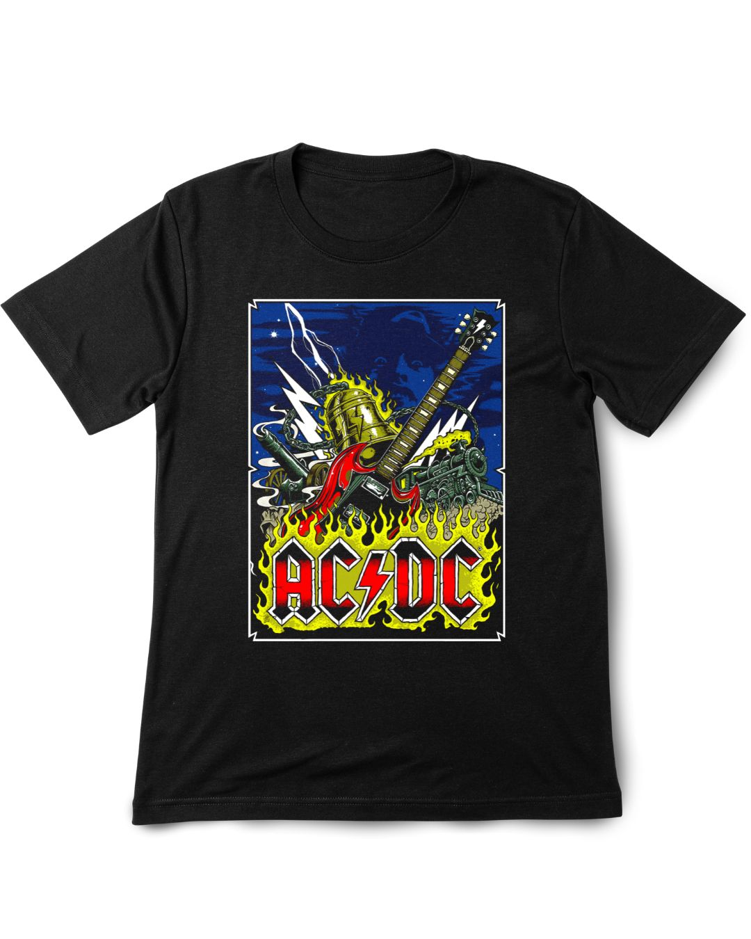 AC/DC 3 Vintage Printed Tee Shirt