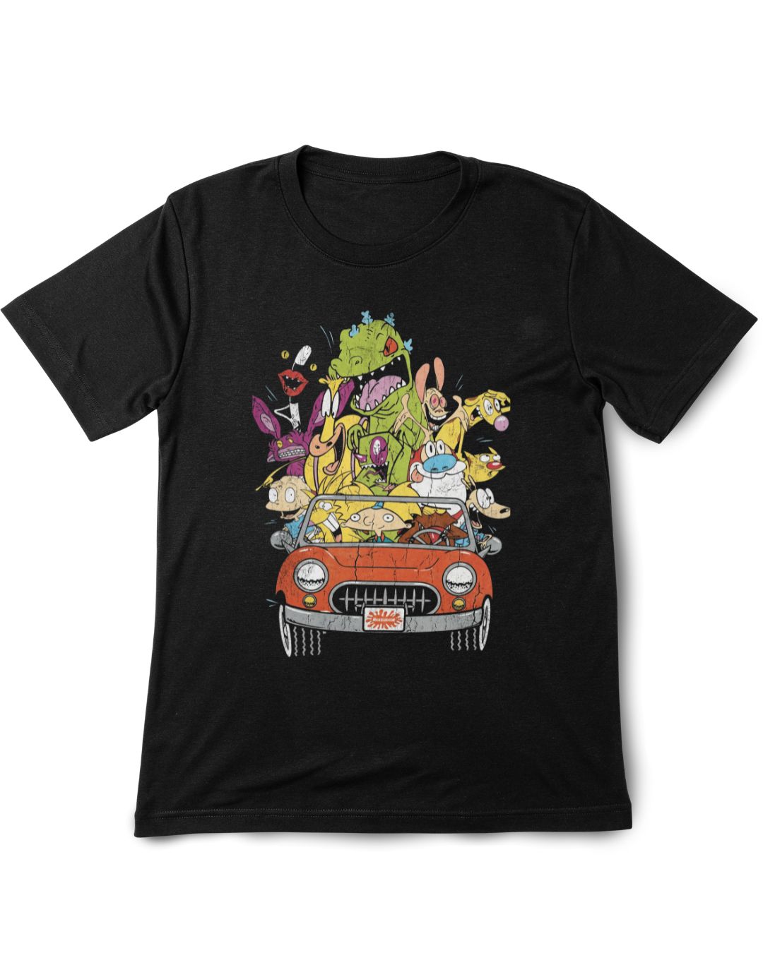Cartoon Vintage Printed Tee Shirt