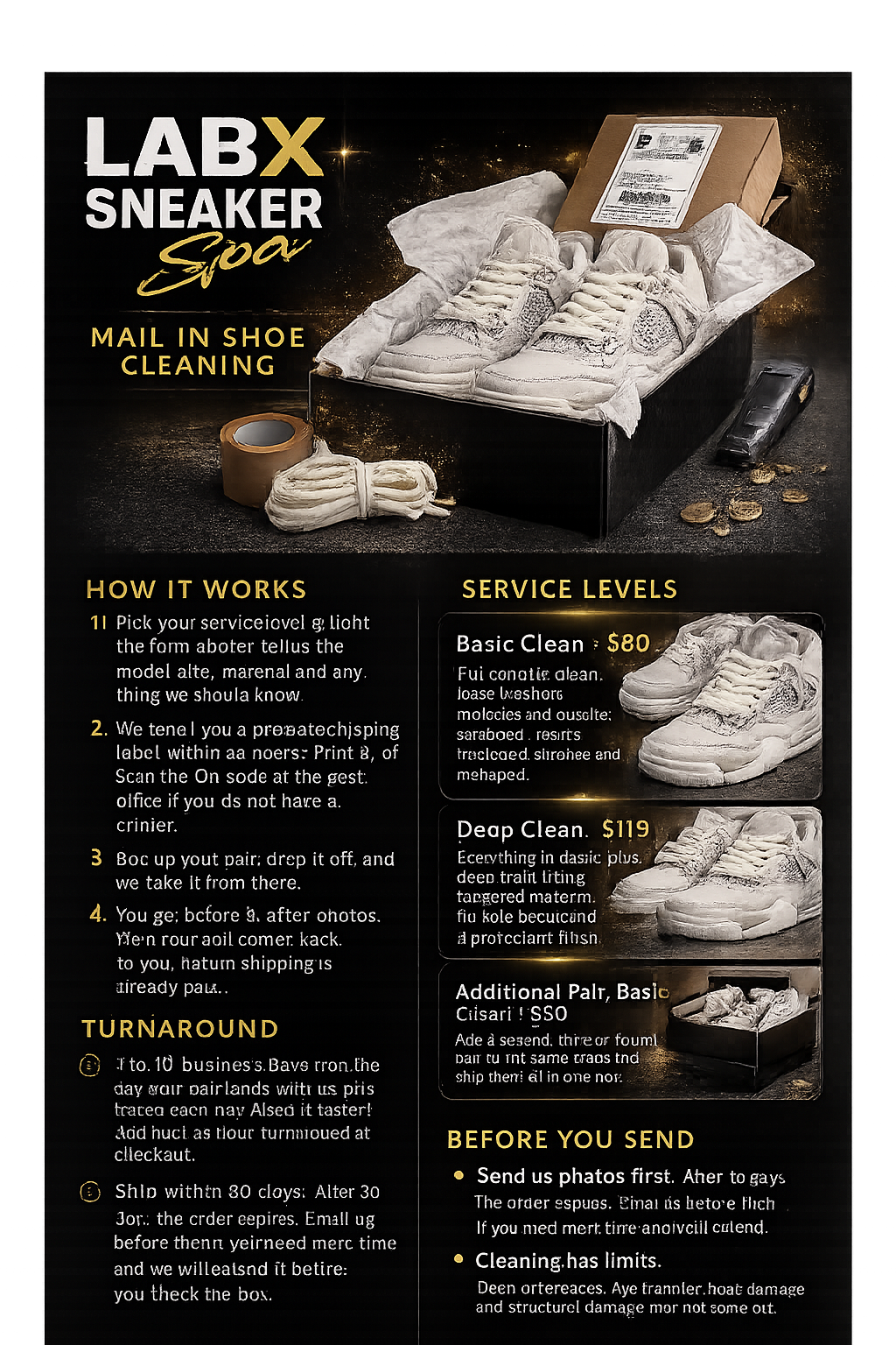 LabX Sneaker Spa | Mail In Shoe Cleaning