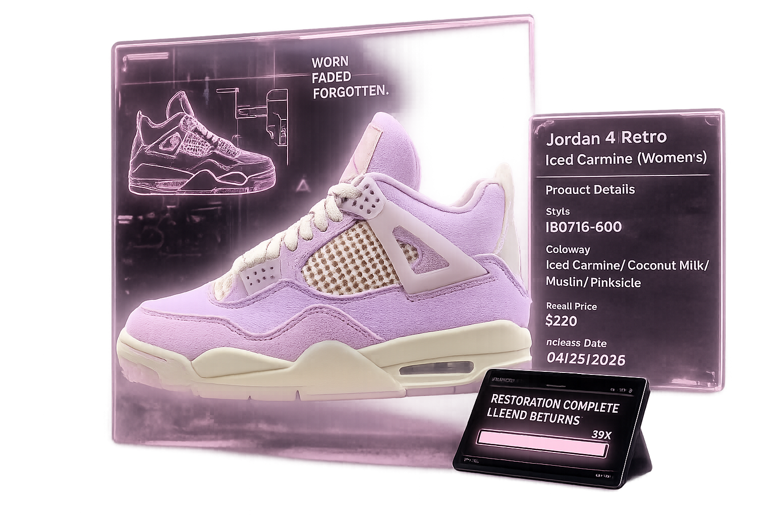 Air Jordan 4 Retro Iced Carmine Women's (2026)