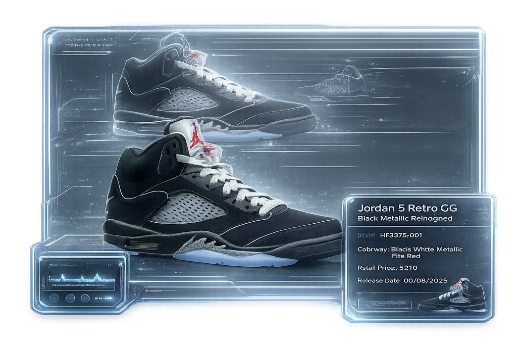 Air Jordan 5 Black Metallic - possible pull