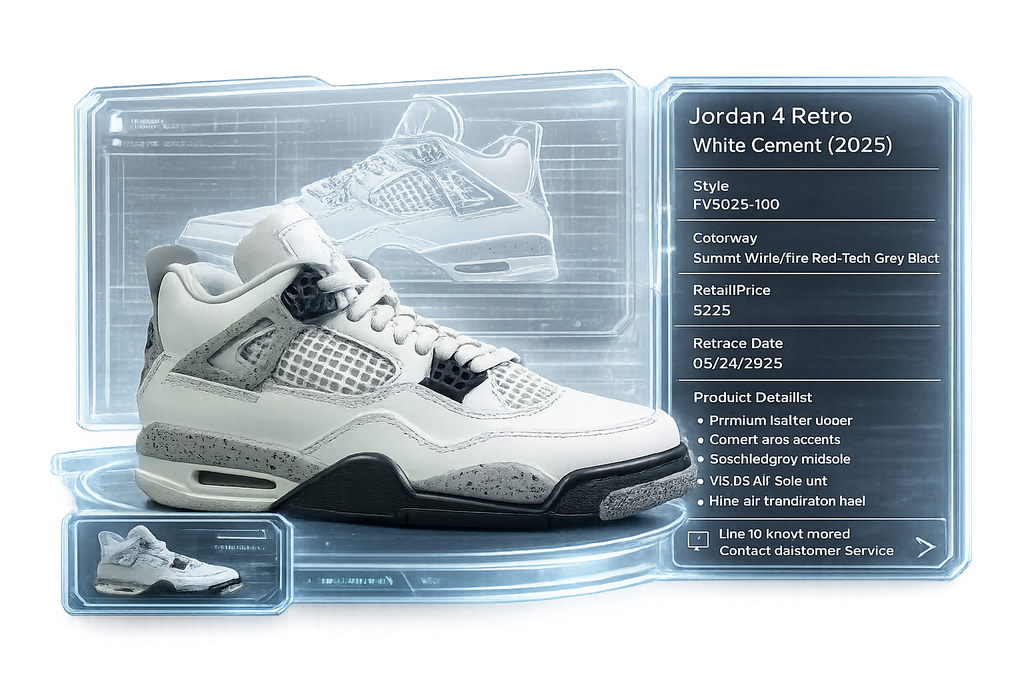 Air Jordan 4 Retro White Cement (2025)