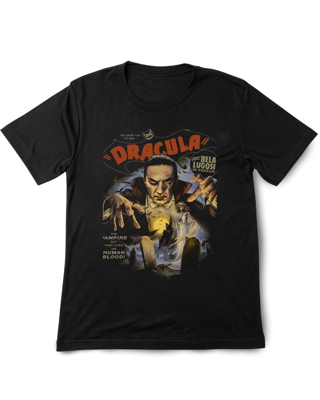 Dracula Vintage Printed Tee Shirt