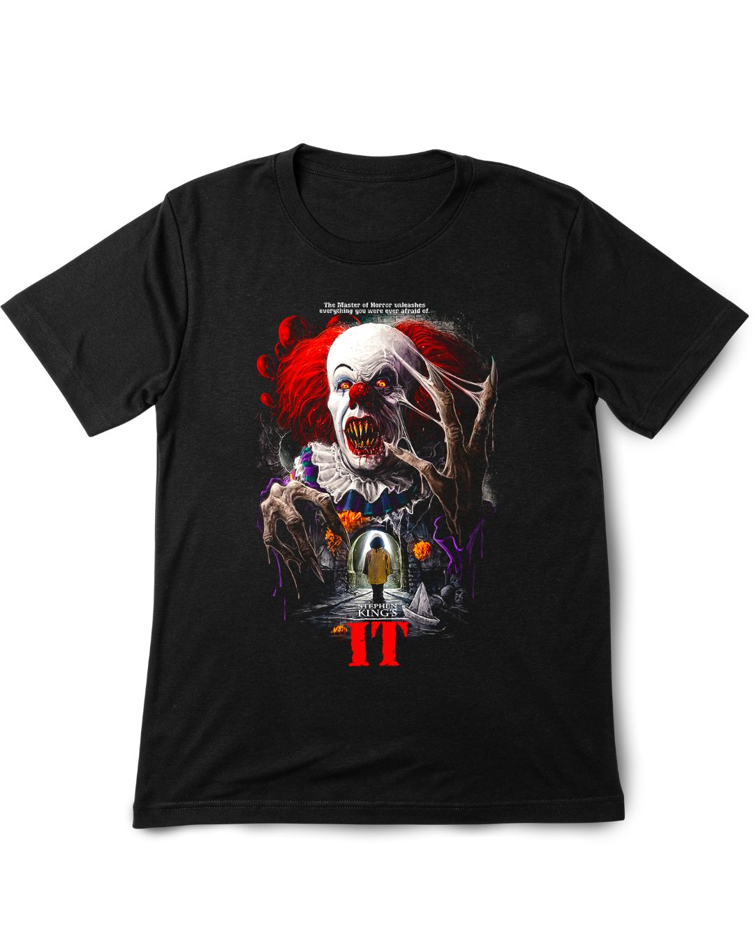 IT Clown Vintage Printed Tee Shirt