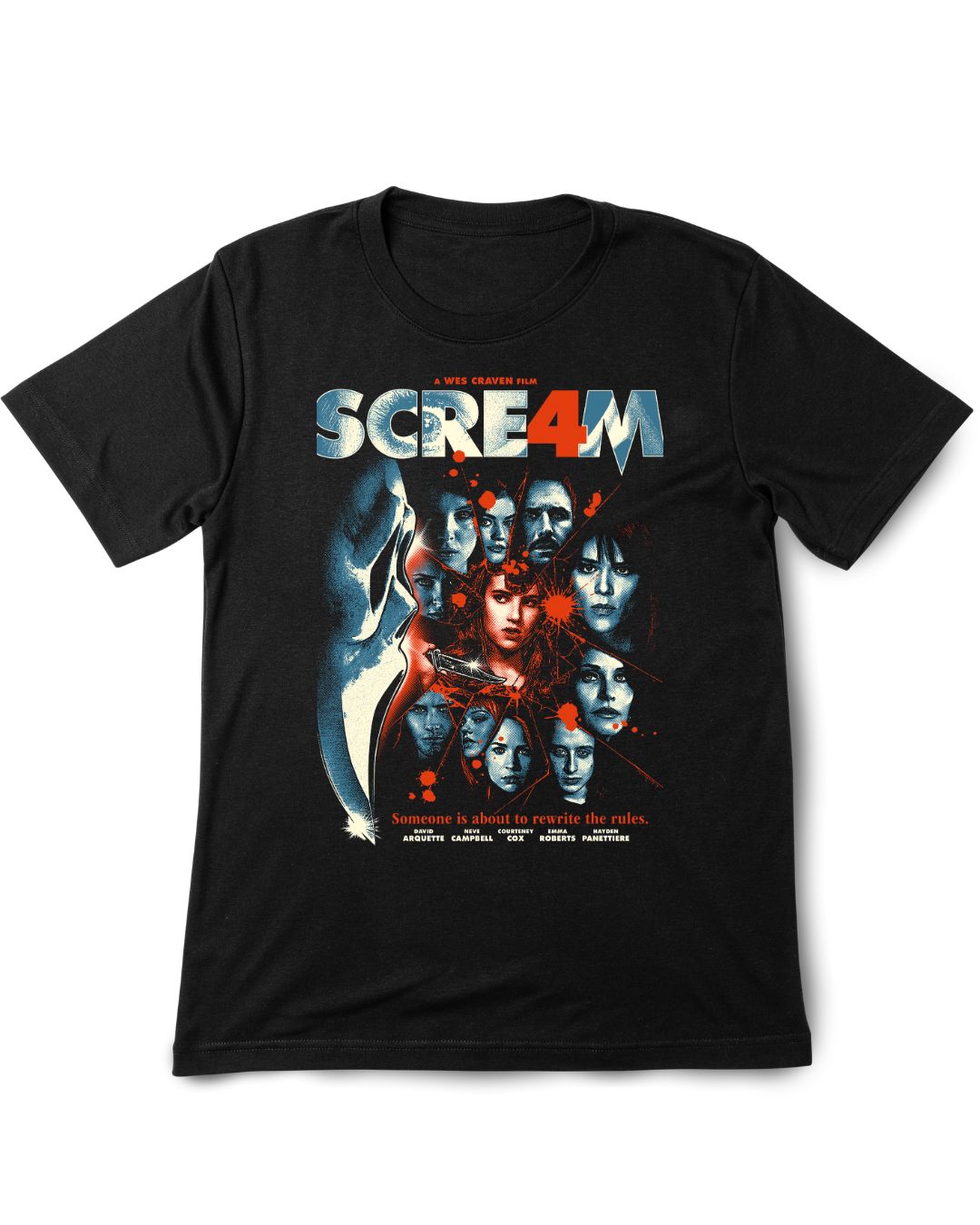 Scream 4 Vintage Printed Tee Shirt