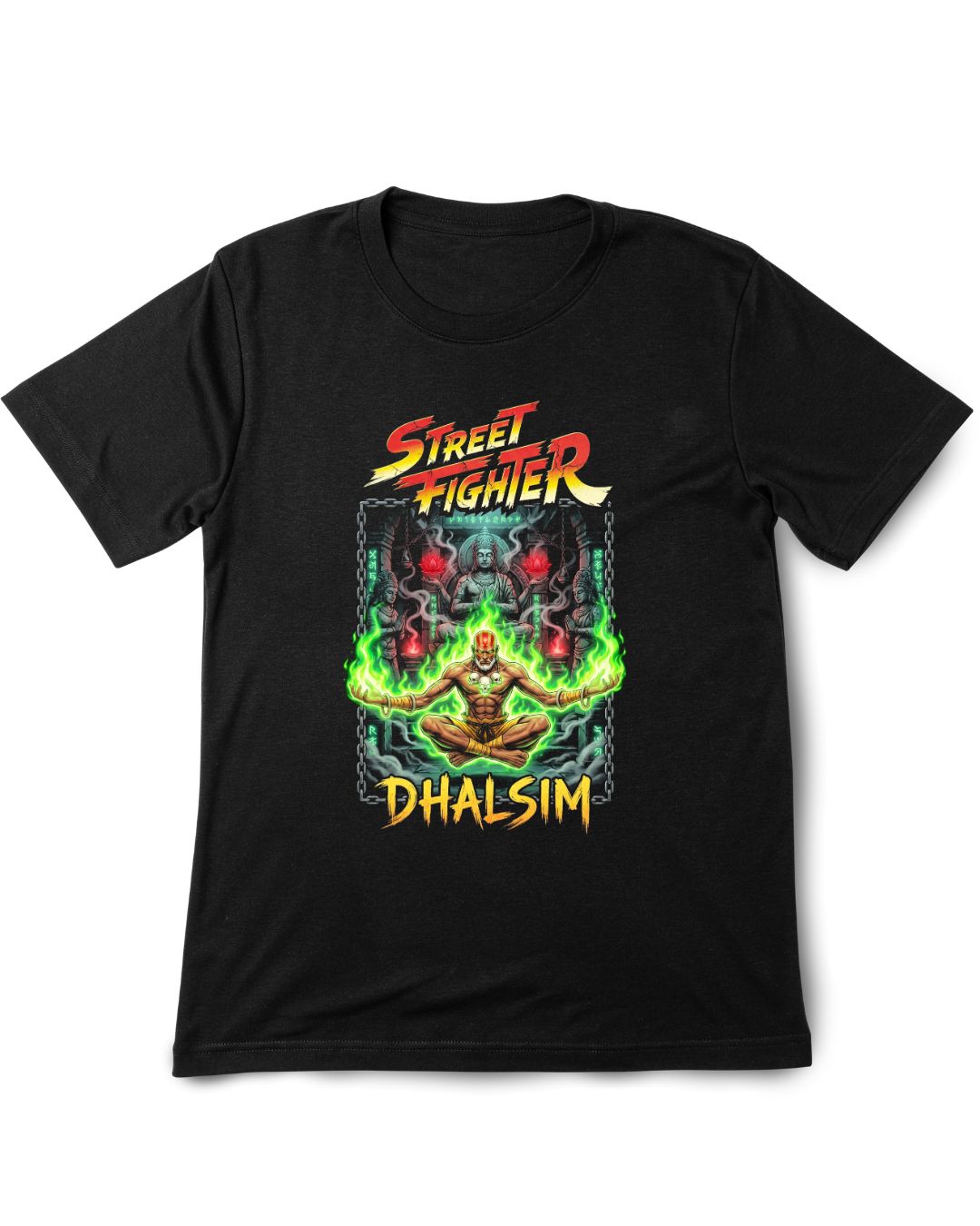Street Fighter Dhalsim Vintage Printed Tee Shirt