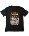 Street Fighter E. Honda Vintage Printed Tee Shirt