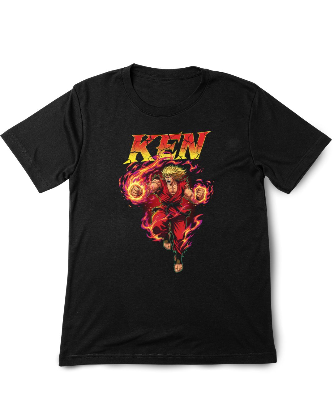 Street Fighter KEN 1  Vintage Printed Tee Shirt