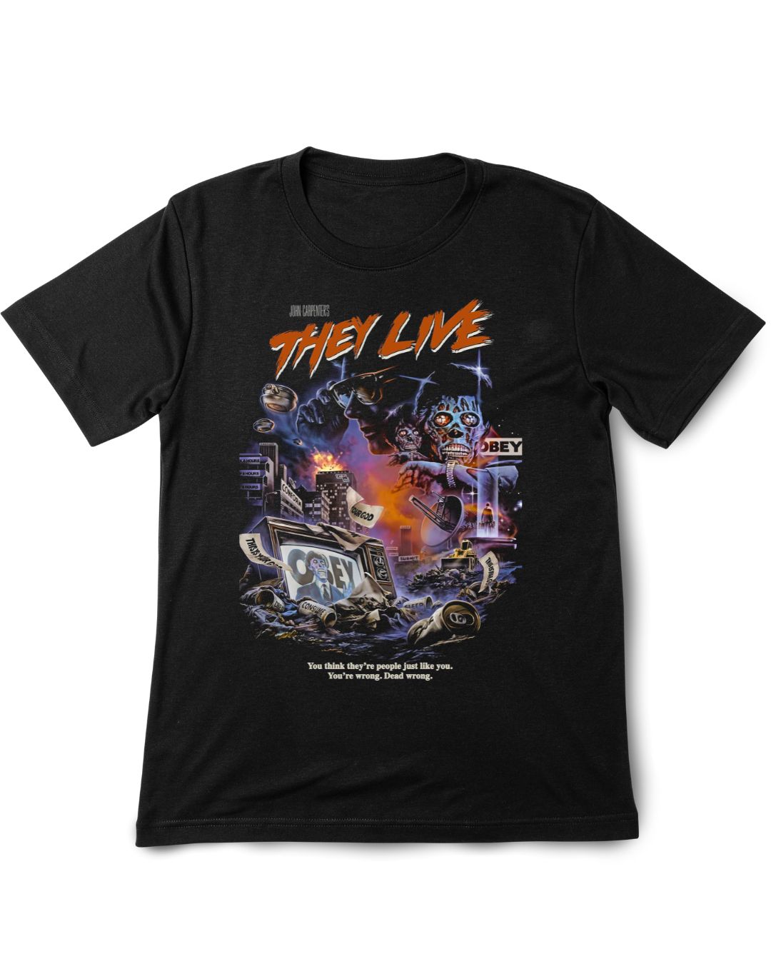 They Live Vintage Printed Tee Shirt