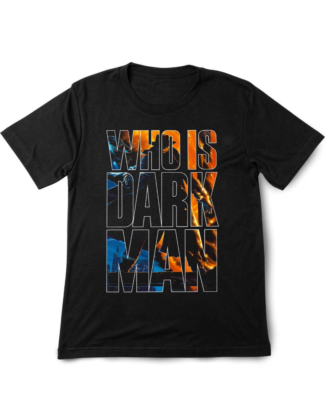 WHO IS DARK MAN Vintage Printed Tee Shirt