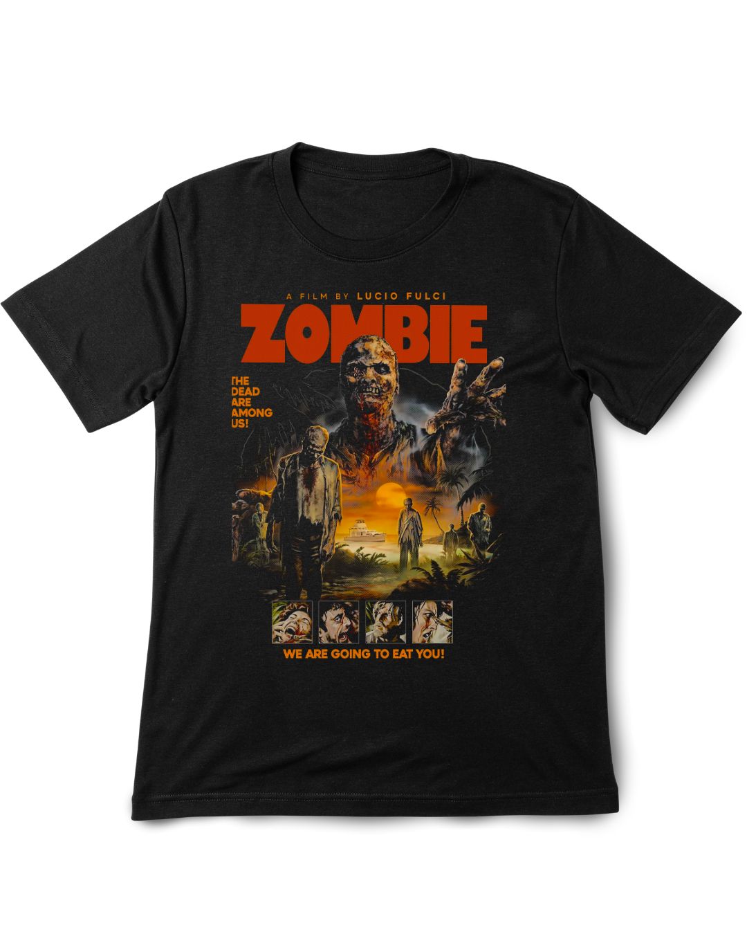 Zombie Vintage Printed Tee Shirt
