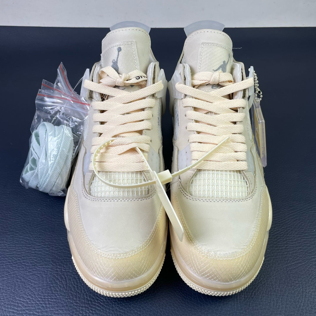 OFF-WHITE x Air Jordan 4 Retro "White Sail"