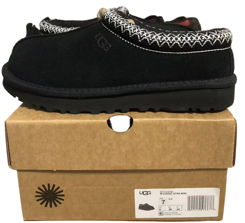 UGG Tasman Slipper — Black | S-0016–S-0020