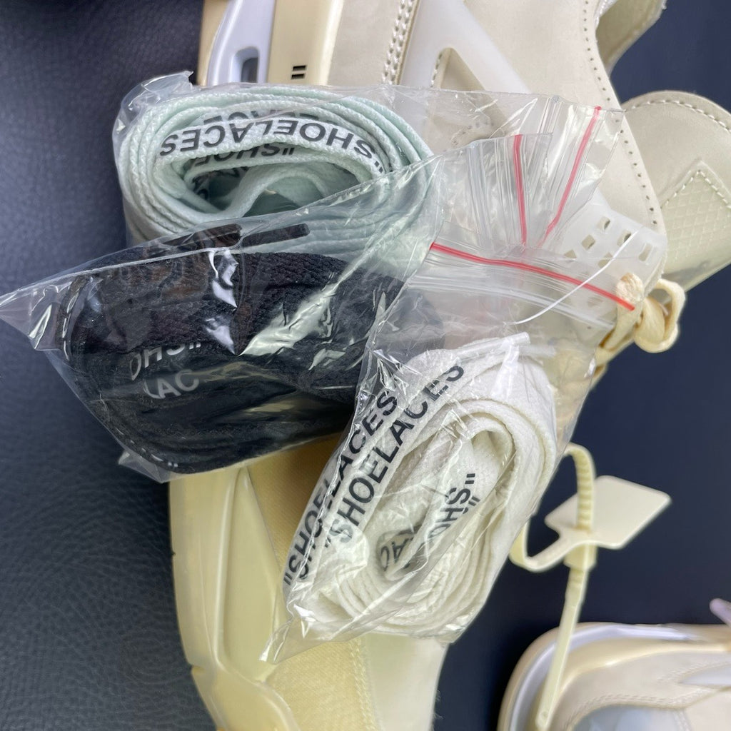 OFF-WHITE x Air Jordan 4 Retro "White Sail"