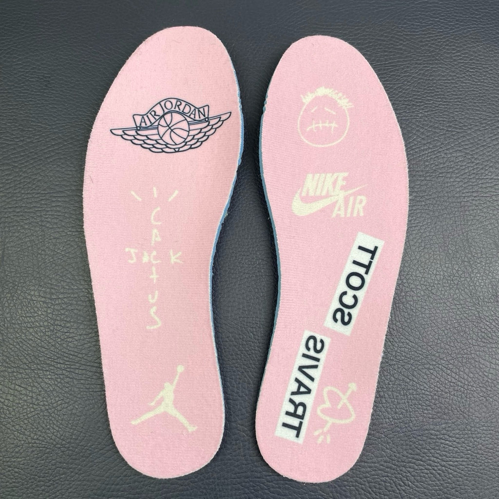 Travis Scott Air Jordan 1 Low Shy Pink IQ7604-100 Women's Sneakers