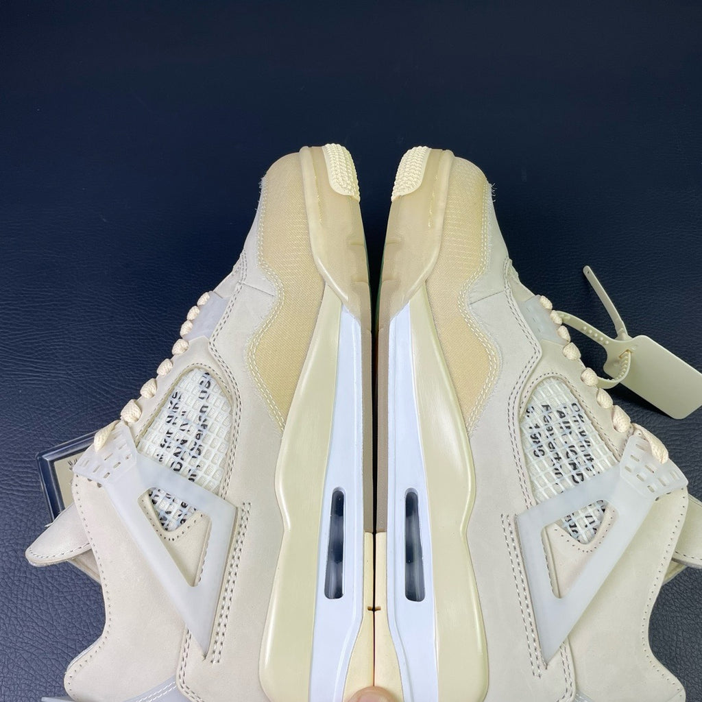 OFF-WHITE x Air Jordan 4 Retro "White Sail"