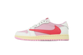 Travis Scott Air Jordan 1 Low Sail Tropical Pink IQ7604-101 Women's Sneakers