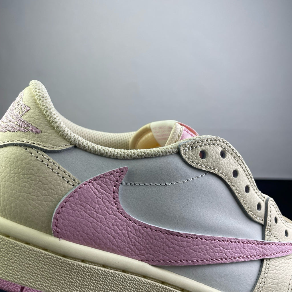 Travis Scott Air Jordan 1 Low Shy Pink IQ7604-100 Women's Sneakers