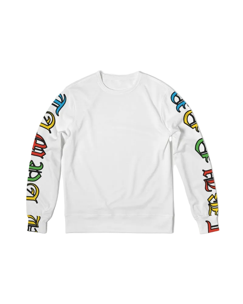 FB Men's All-Over Print Classic French Terry Crewneck Pullover