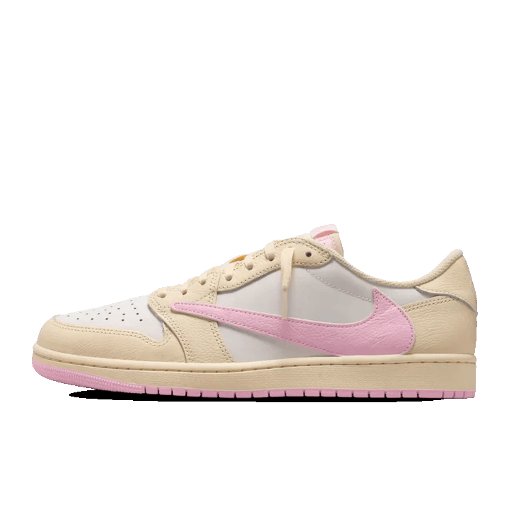 Travis Scott Air Jordan 1 Low Shy Pink IQ7604-100 Unisex Sneakers