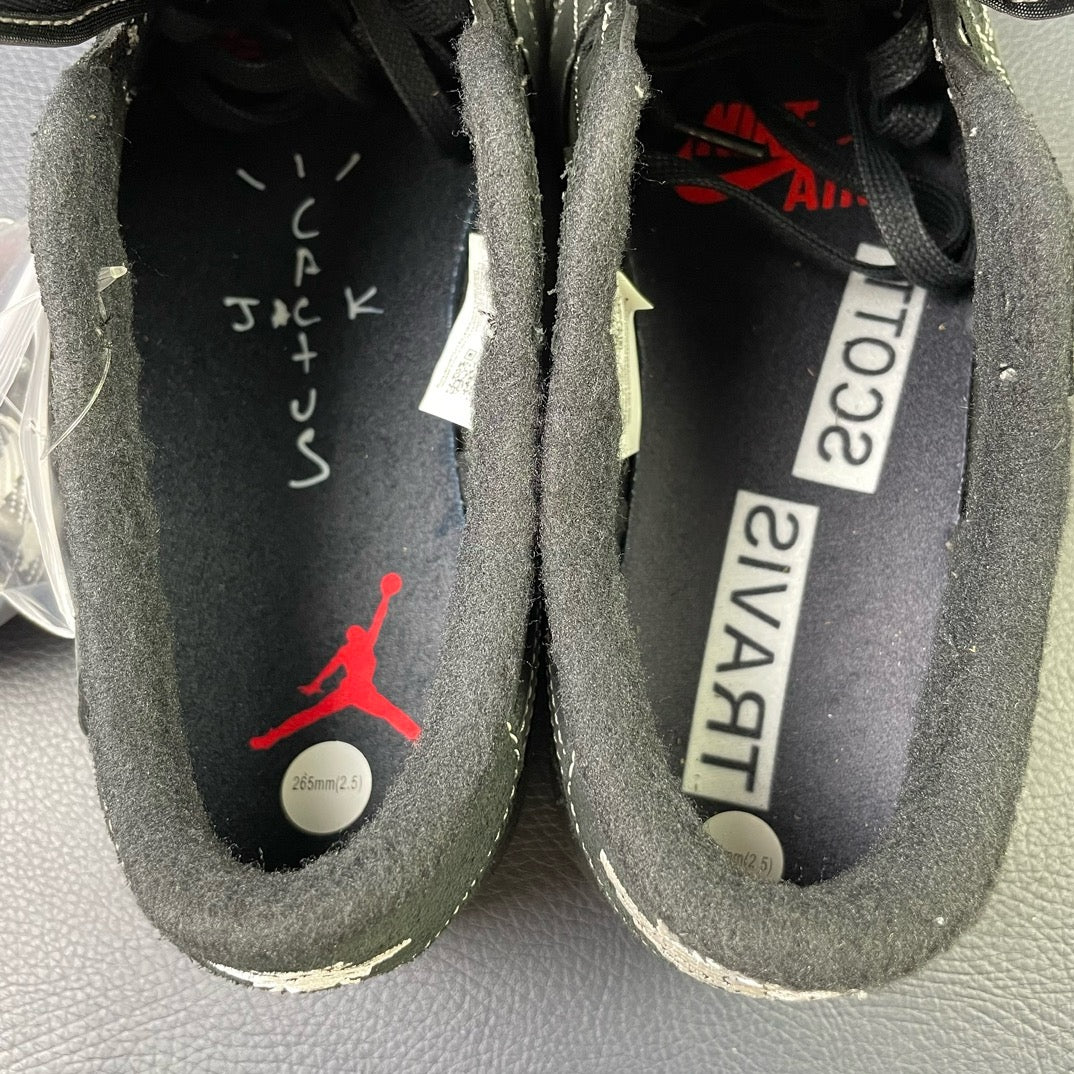 Travis Scott Air Jordan 1 Low OG Black Phantom Men's Sneakers