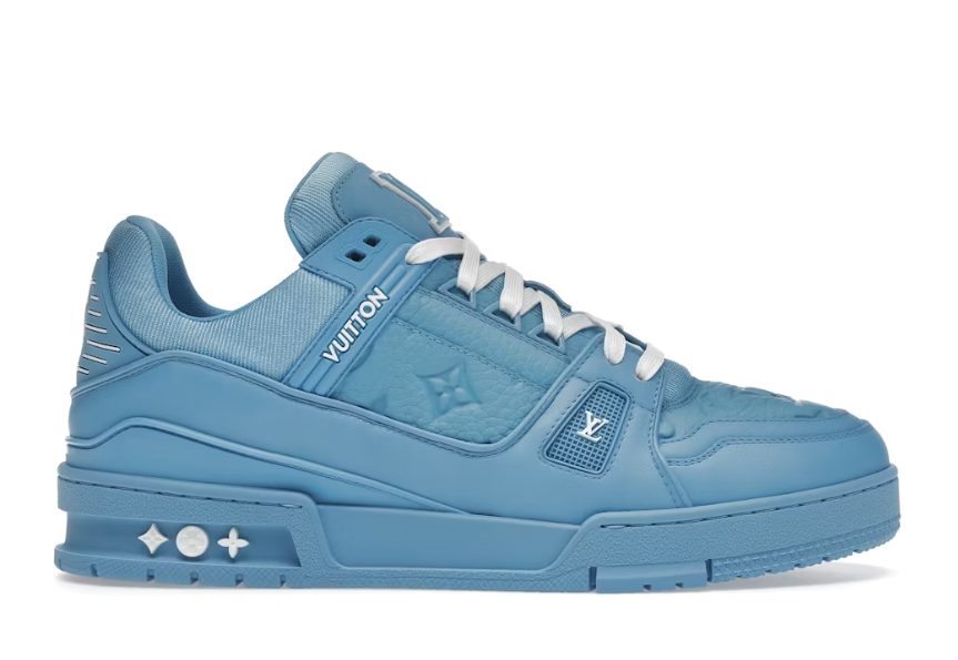 Louis Vuitton Trainer Blue Embossed Monogram