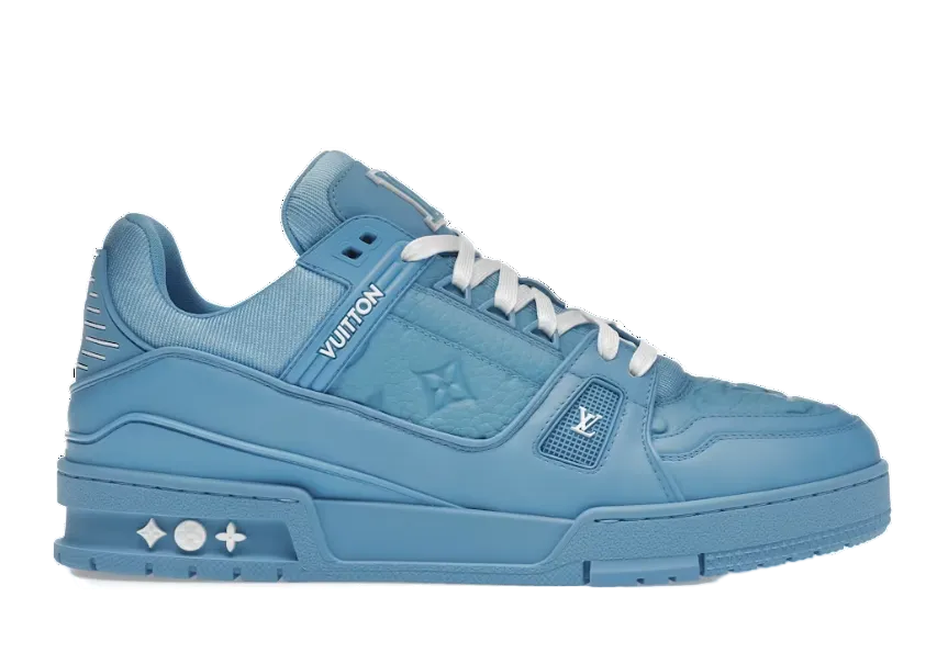 Louis Vuitton Trainer Blue Embossed Monogram