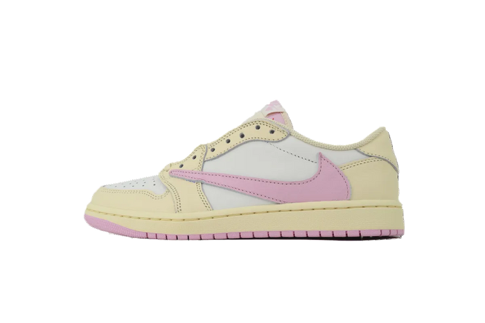 Travis Scott Air Jordan 1 Low Shy Pink IQ7604-100 Women's Sneakers